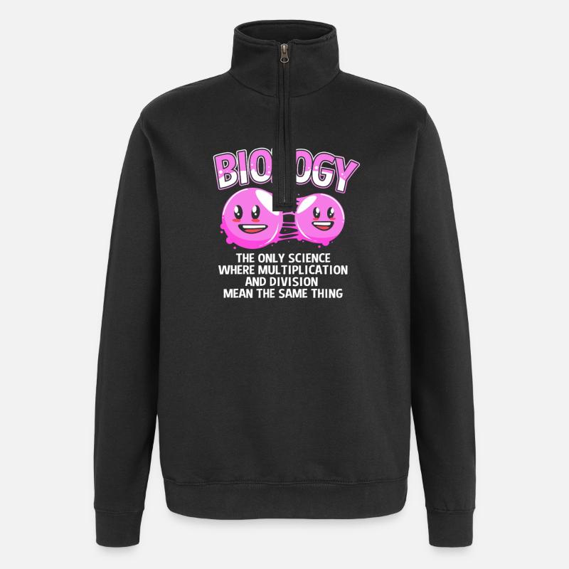 Formule structurale de la molécule - Sweat à zip 1/4 - noir