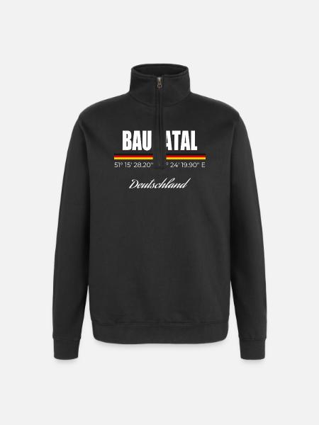 Baunatal - Quarter-Zip-Sweatshirt - Schwarz