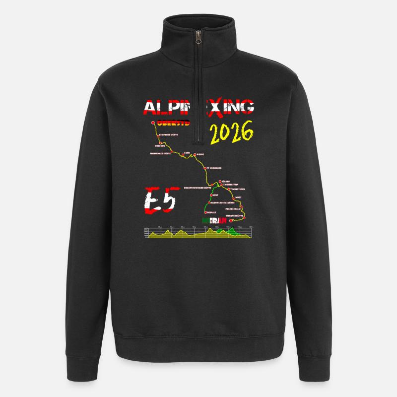 E5 Oberstdorf Merano 2026 - Quarter-Zip Sweatshirt - black