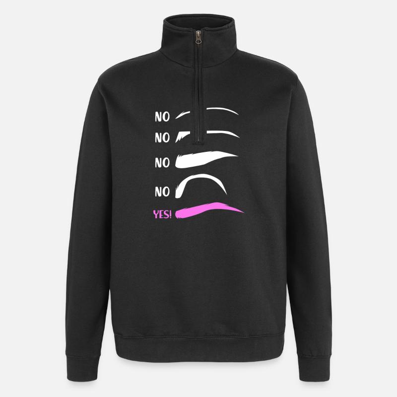 Make-up Microblading Kosmetik Kosmetikerin - Quarter-Zip-Sweatshirt - Schwarz