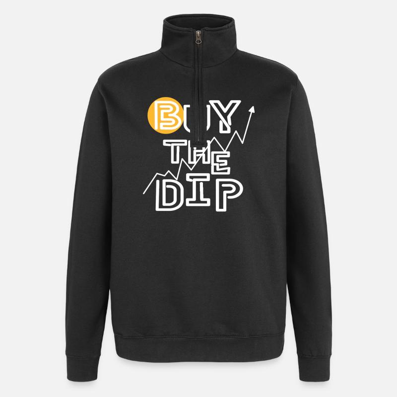 Achetez le dip ! - Sweat à zip 1/4 - noir
