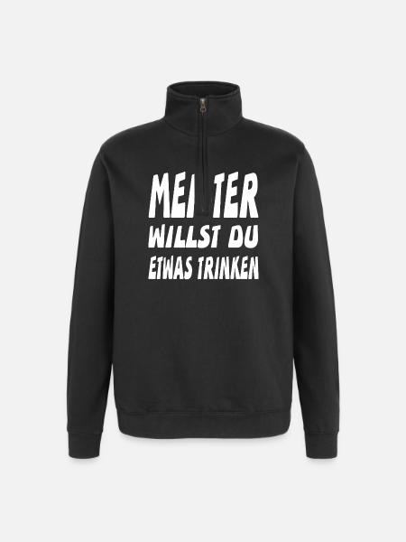 Meister - Quarter-Zip-Sweatshirt - Schwarz