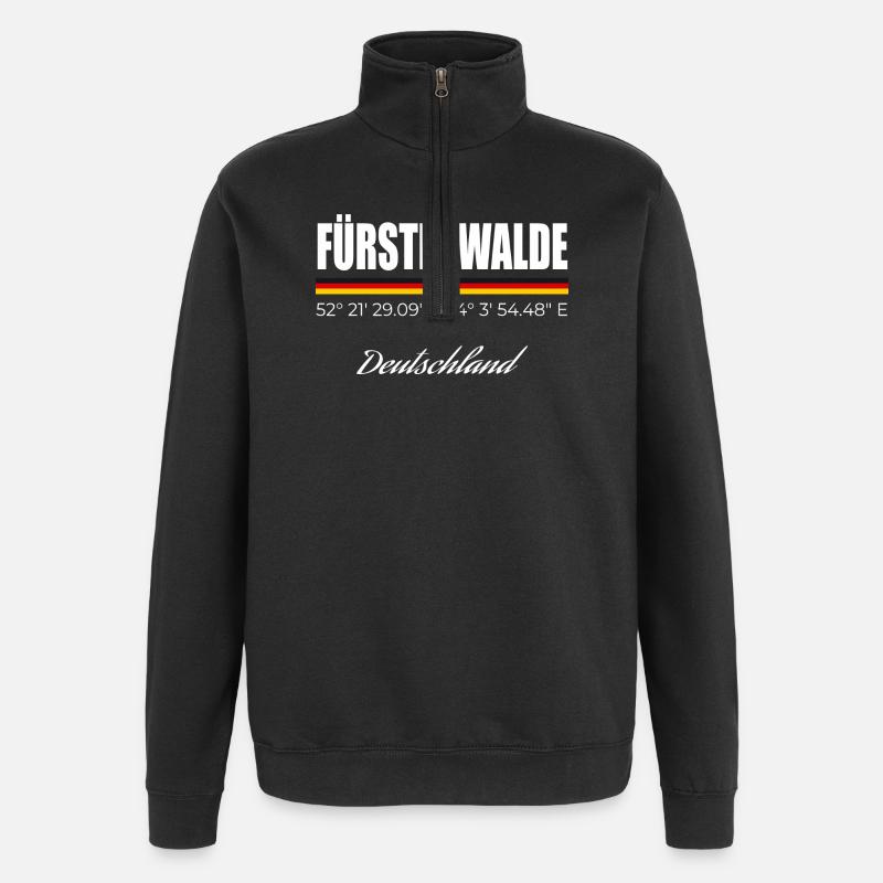 Fürstenwalde - Quarter-Zip Sweatshirt - black