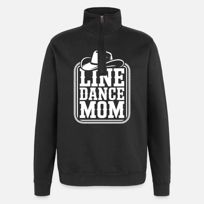 Line Dance Mutter - Quarter-Zip-Sweatshirt - Schwarz