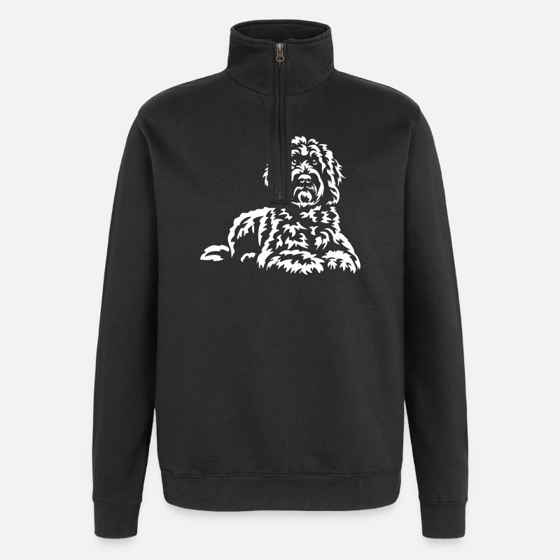 Golden Doodle « Édition Noire » - Sweat à zip 1/4 - noir