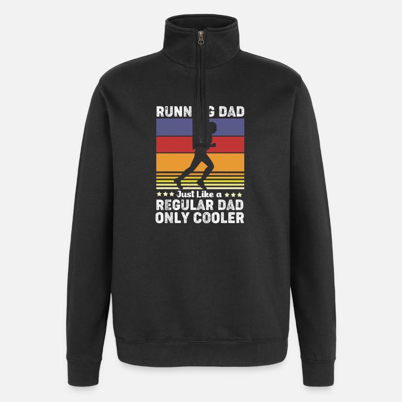 Marathon Half Marathon Marathon Runner - Quarter-Zip Sweatshirt - black