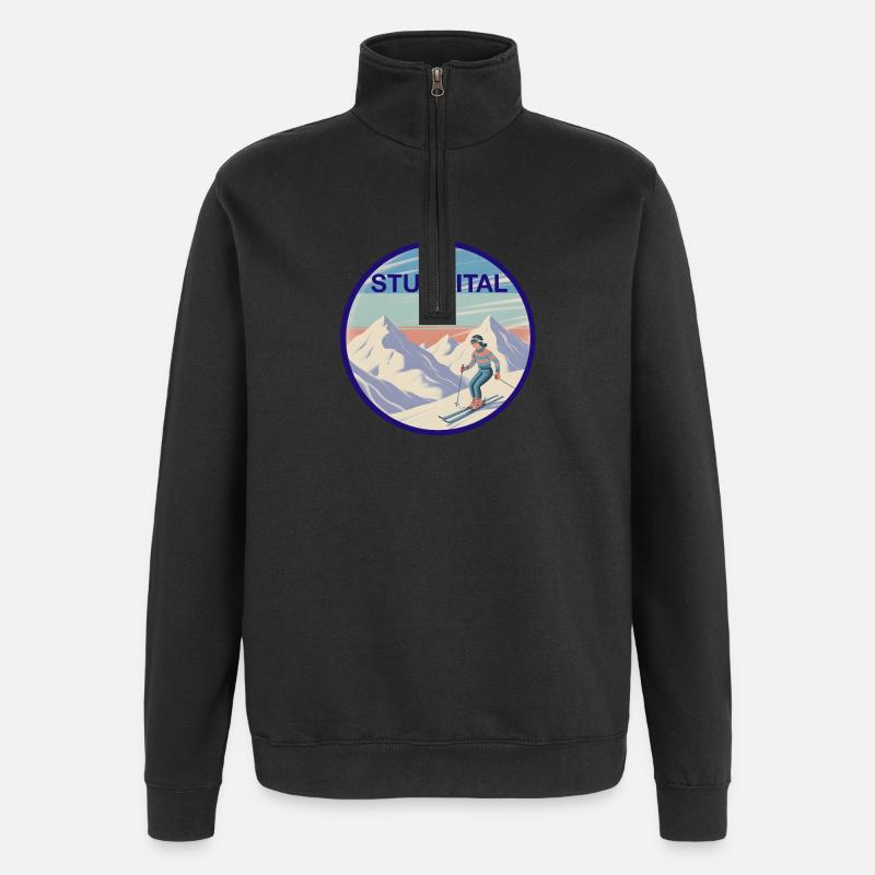 Vallée de Stubai - Sweat à zip 1/4 - noir