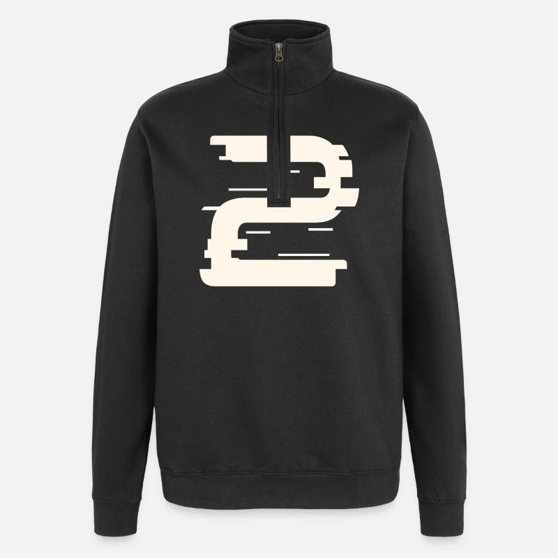 2 - Quarter-Zip Sweatshirt - black