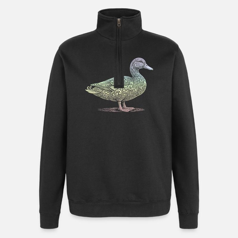 Canard - Sweat à zip 1/4 - noir
