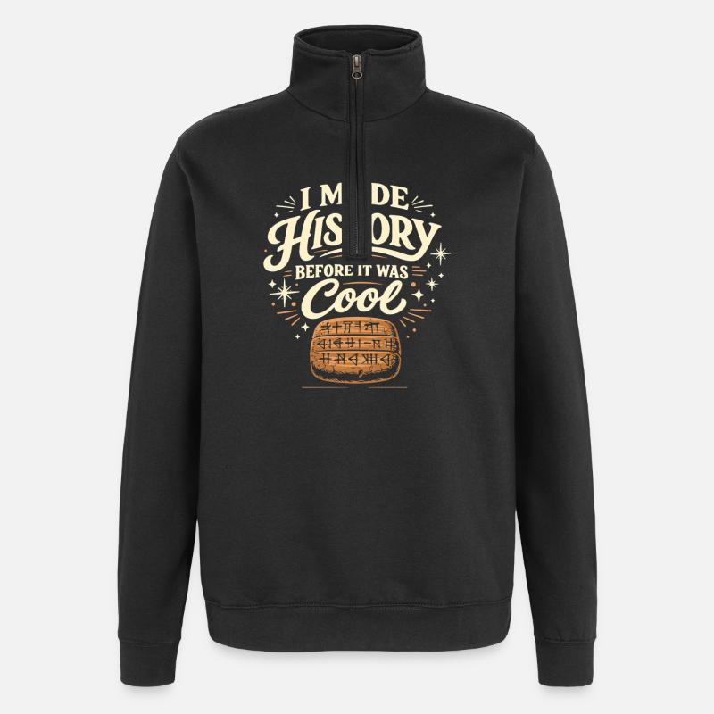 Mésopotamie ancienne, Sumérien - Sweat à zip 1/4 - noir