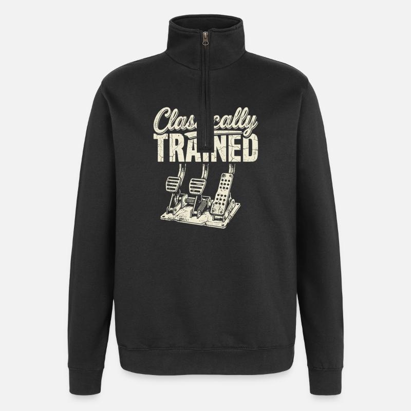 Classically Trained Pedals - Quarter-Zip Sweatshirt - black