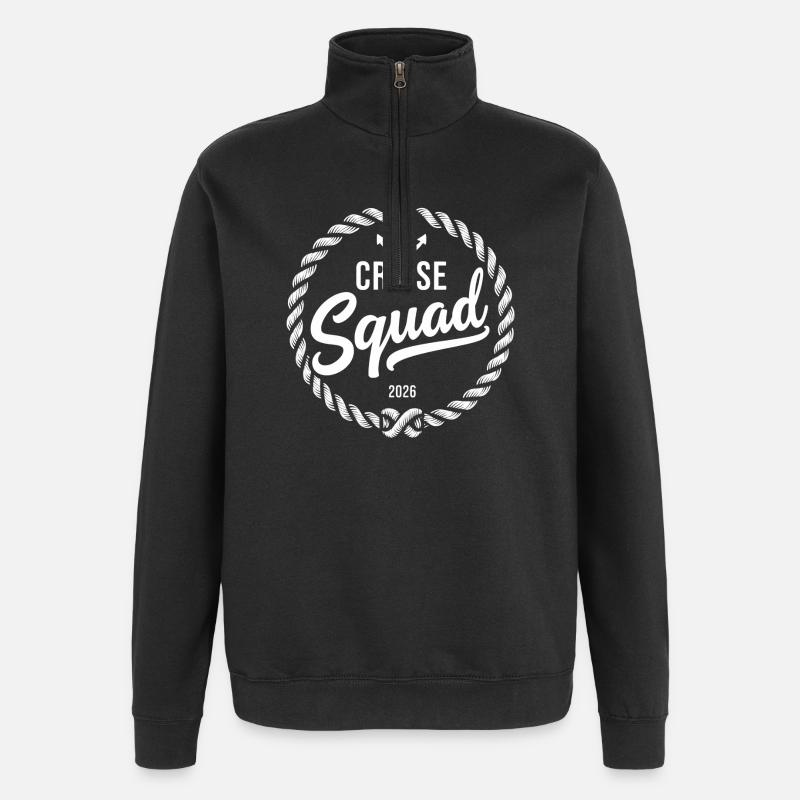 Croisière Squad Kreuzfahrt 2026 - Sweat à zip 1/4 - noir