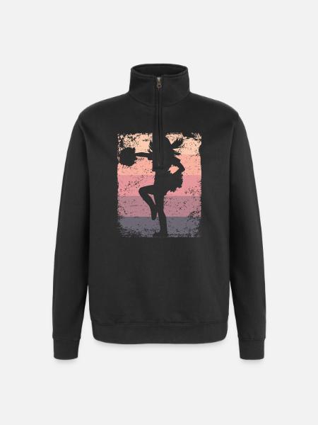 Cheerleader Cheer Mom Cheerleading - Quarter-Zip-Sweatshirt - Schwarz