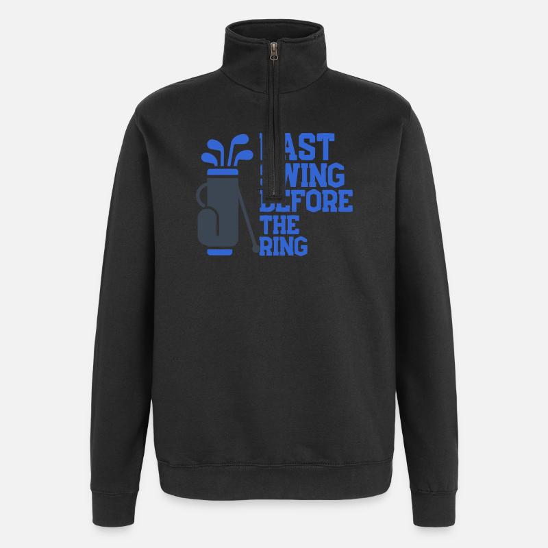 Dernier coup avant le ring - Sweat à zip 1/4 - noir
