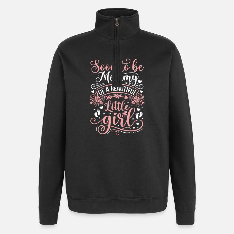 Future maman : Petite princesse - Sweat à zip 1/4 - noir