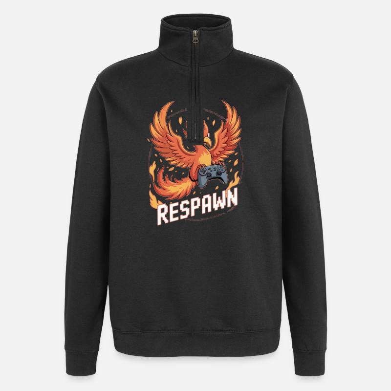 Phönix Controller Respawn - Quarter-Zip-Sweatshirt - Schwarz