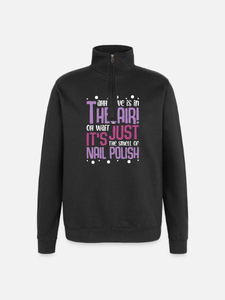 Nageldesigner Nageldesignerin Kosmetik Nagelstudio - Quarter-Zip-Sweatshirt - Schwarz