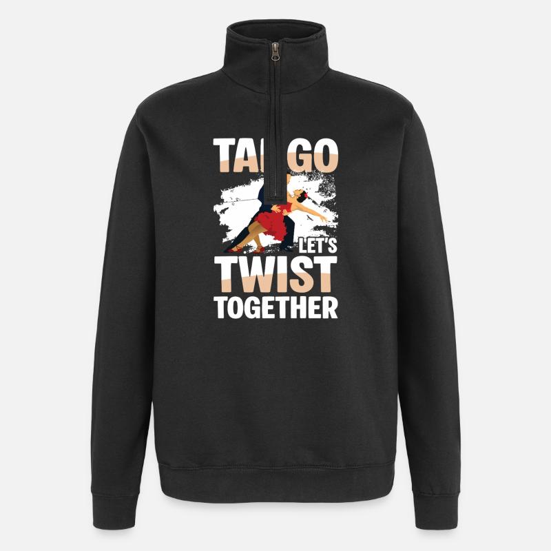 Tango Tournons ensemble Tanzfreude - Sweat à zip 1/4 - noir