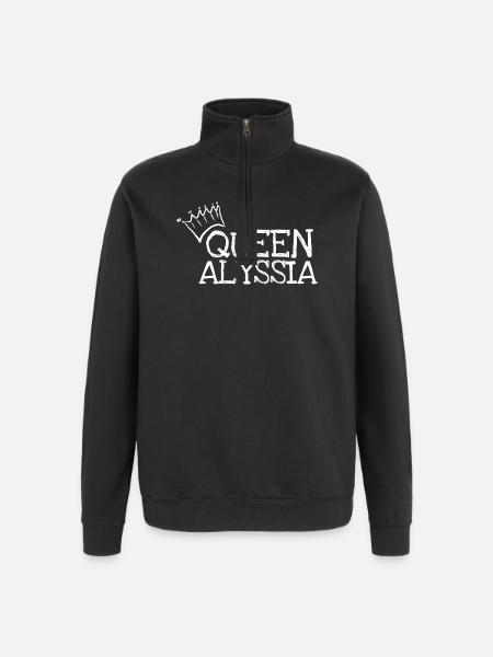 Gift for Alyssia - Quarter-Zip Sweatshirt - black