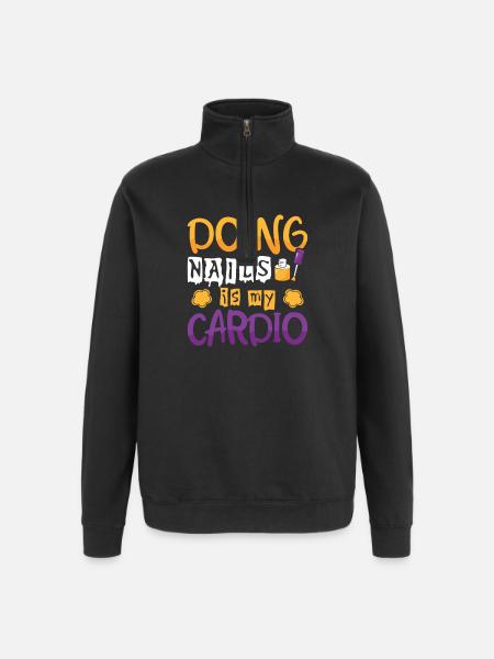 Nageldesigner Nageldesignerin Kosmetik Nagelstudio - Quarter-Zip-Sweatshirt - Schwarz