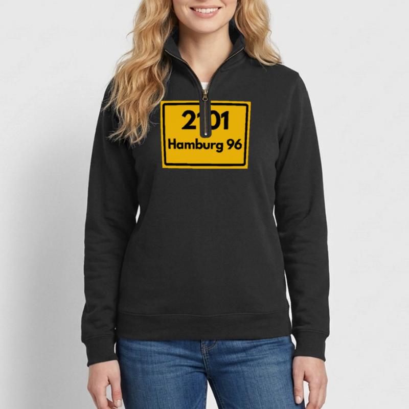 OLD POSTCODE POSTCODE RETRO 2101 HAMBURG 96 HEIMAT Quarter-Zip Sweatshirt