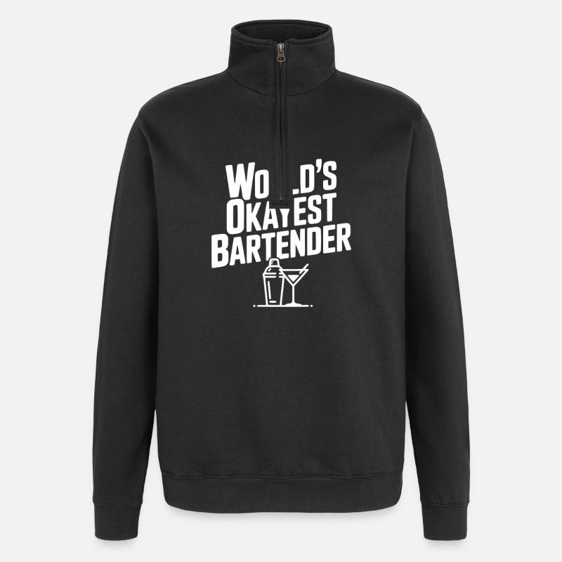 Der beste Barkeeper der Welt - Quarter-Zip-Sweatshirt - Schwarz