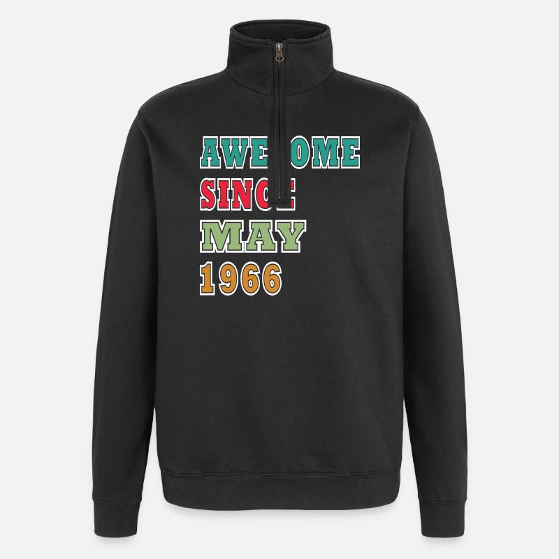 Mai 1966 - Quarter-Zip-Sweatshirt - Schwarz