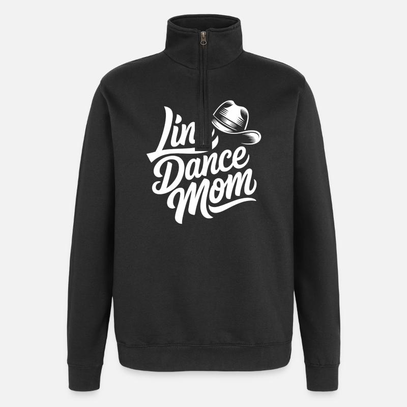 Maman de danse en ligne - Sweat à zip 1/4 - noir