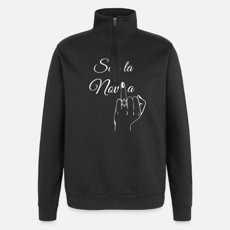 Ich bin die Abschiedsbraut - Quarter-Zip-Sweatshirt - Schwarz