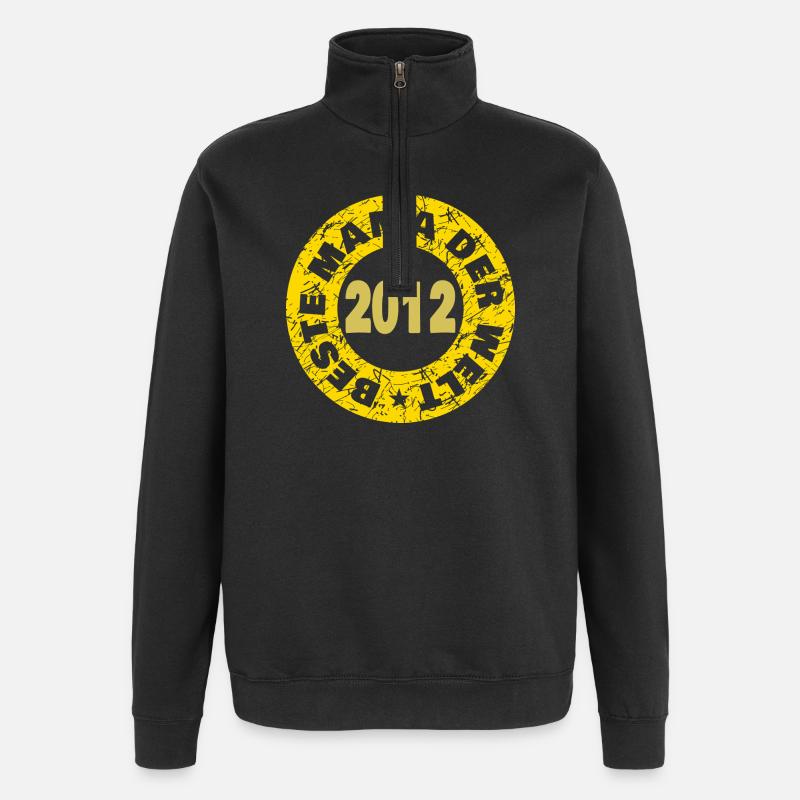 Mama 2012 - Quarter-Zip-Sweatshirt - Schwarz