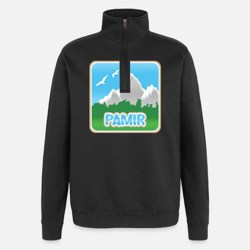 Cadeau pour Pamir - Sweat à zip 1/4 - noir