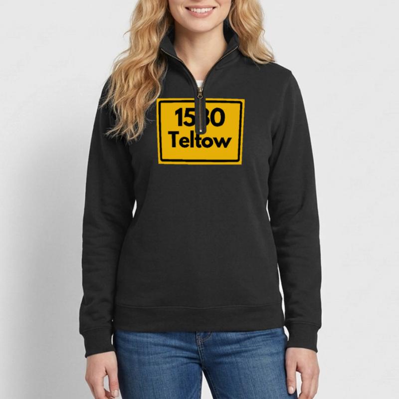 OLD POSTCODE POSTCODE RETRO 1530 TELTOW HEIMAT Quarter-Zip Sweatshirt