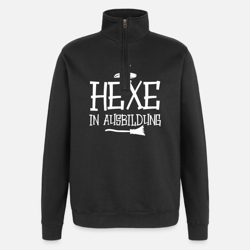 Witch in training - Quarter-Zip Sweatshirt - black