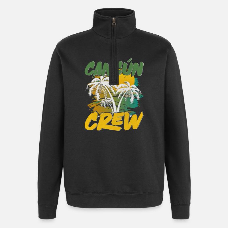Cancun Crew - Quarter-Zip Sweatshirt - black