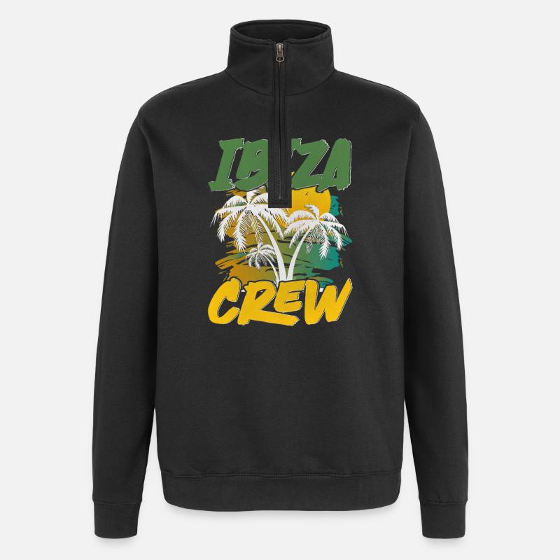 Équipage Ibiza - Sweat à zip 1/4 - noir