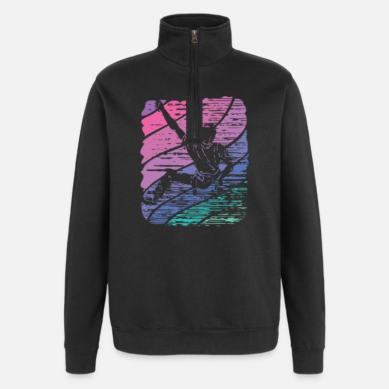 Bloc de bloc de Boulderer - Sweat à zip 1/4 - noir