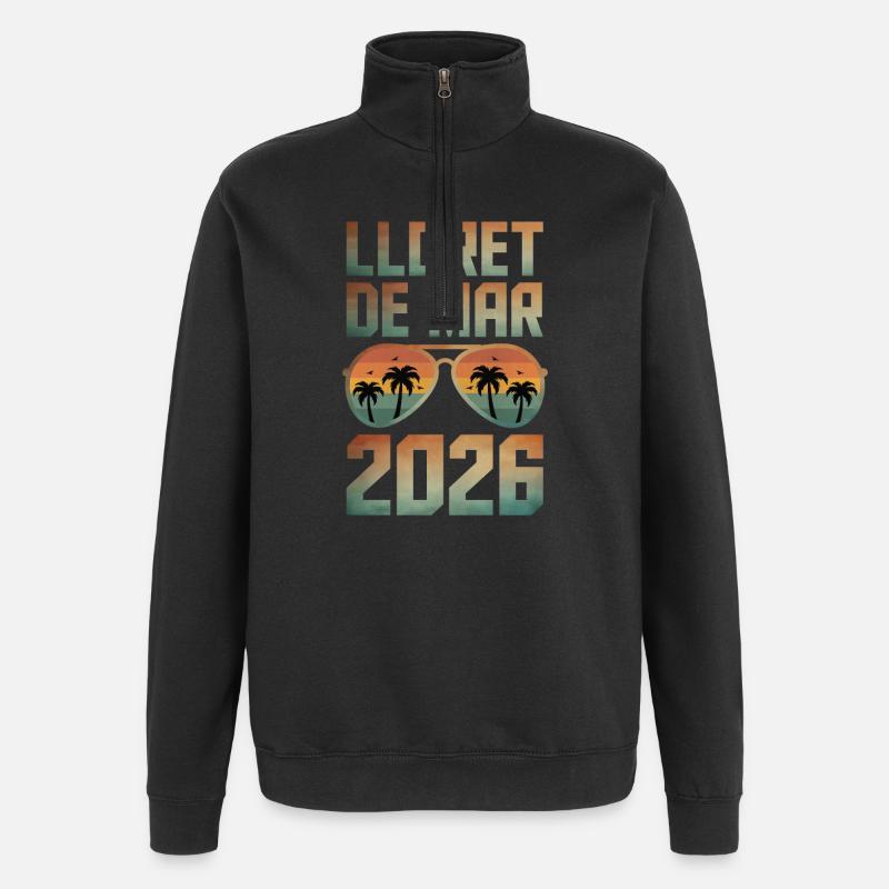 Lloret De Mar 2026 - Quarter-Zip-Sweatshirt - Schwarz