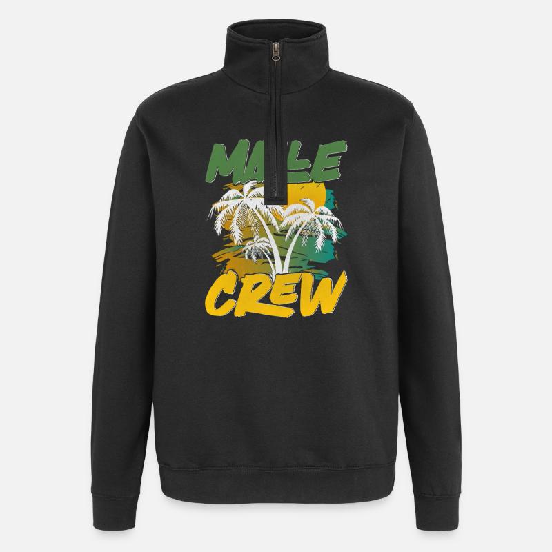 Malle Crew - Quarter-Zip-Sweatshirt - Schwarz