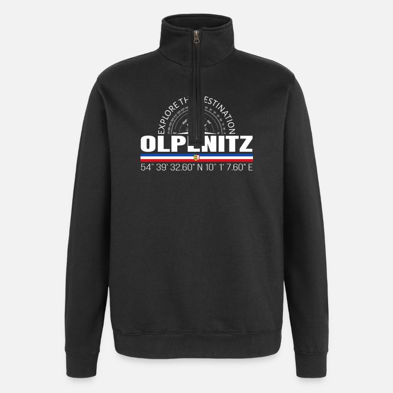 Olpenitz - Sweat à zip 1/4 - noir
