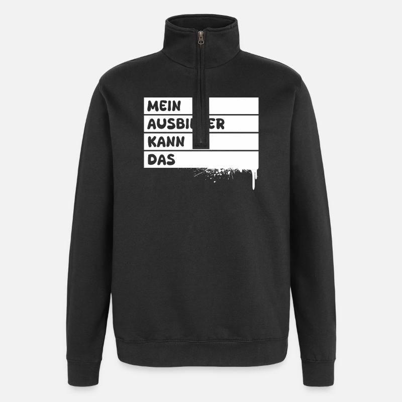 Ausbilder - Quarter-Zip-Sweatshirt - Schwarz