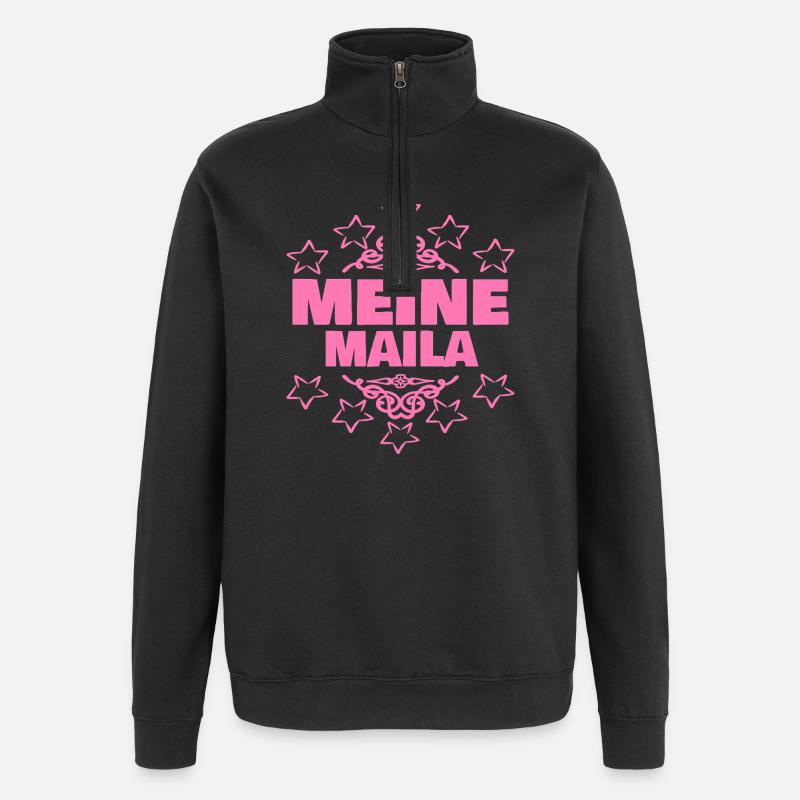 Entwurf als  - Quarter-Zip-Sweatshirt - Schwarz