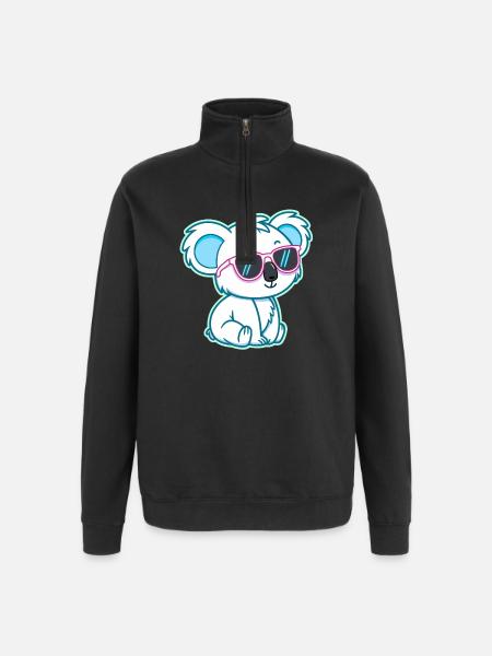 Koala White Chill Sunglasses - Quarter-Zip Sweatshirt - black