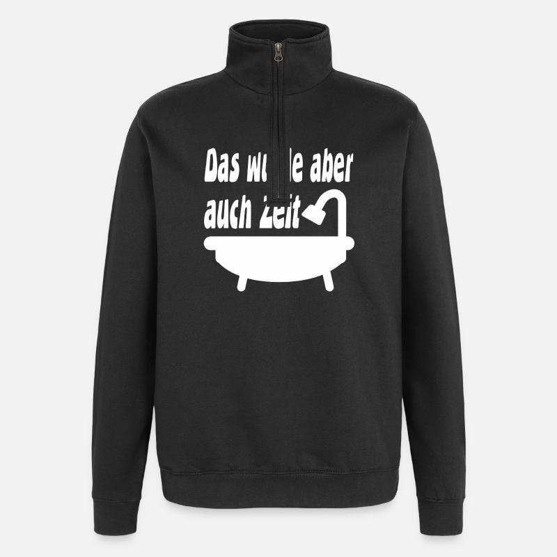 Baden - Quarter-Zip-Sweatshirt - Schwarz