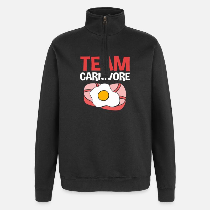 Keto Diet - Quarter-Zip Sweatshirt - black