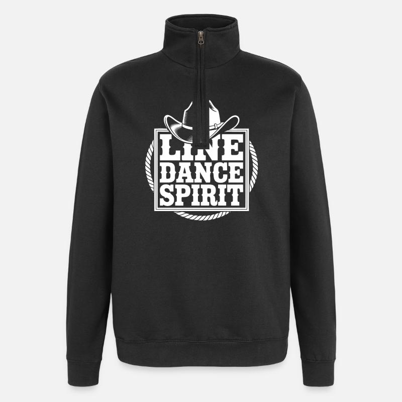Line Dance Style - Quarter-Zip Sweatshirt - black
