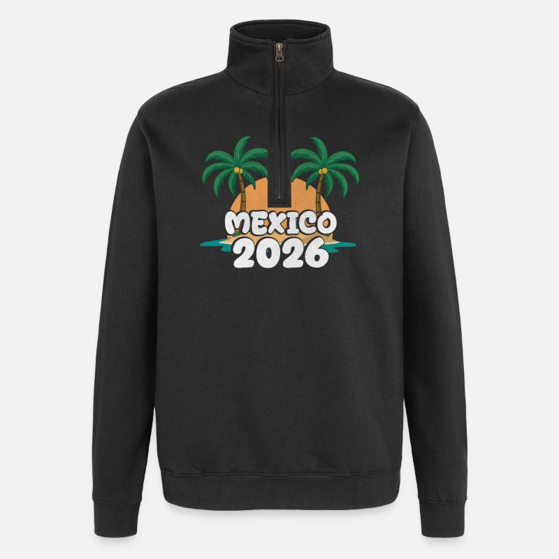 Mexique 2026 - Sweat à zip 1/4 - noir