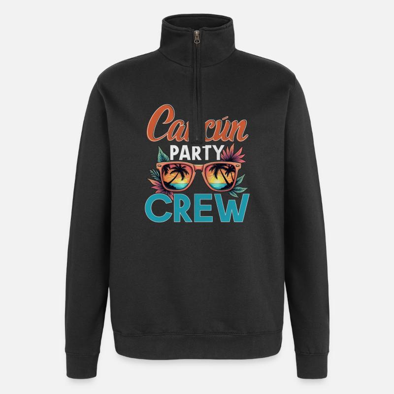 Cancun Crew - Quarter-Zip Sweatshirt - black