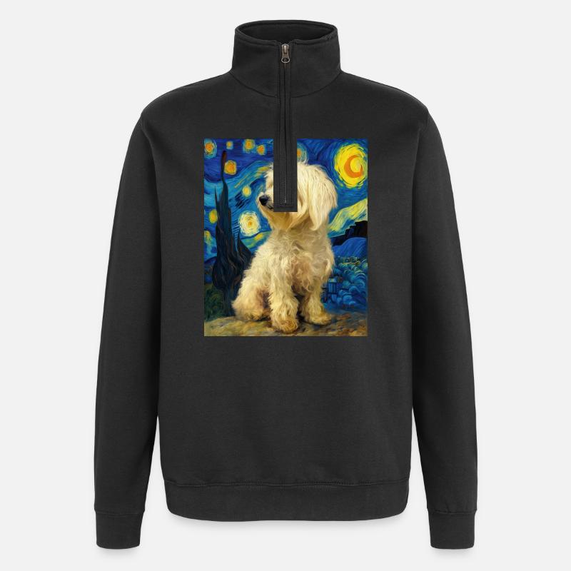 Havanese - Quarter-Zip Sweatshirt - black