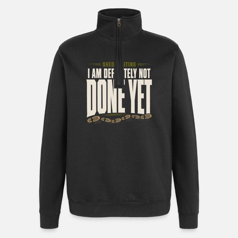 Chasse-écailles-chasseur-bois-cerf-cerf-cerf de Virginie - Sweat à zip 1/4 - noir