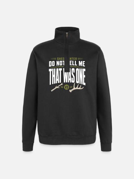 Scale-hunting-scale-hunter-antler-hunting-whitetail - Quarter-Zip Sweatshirt - black